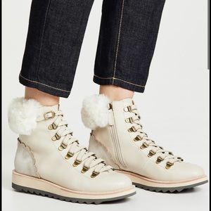 NWT Kate Spade Maira Cream leather booties